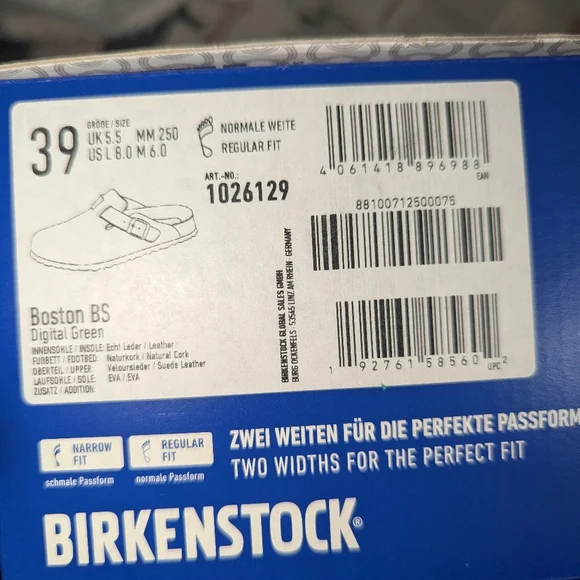 Nwt Birkenstock Boston Color Digital Green - Picture 11 of 11